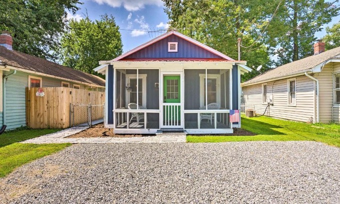 Colonial Beach House | Chic Cottage with Private Yard Steps to Beach!