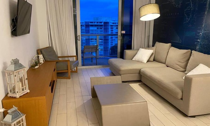 Hallandale Beach Apartment | Chic Miami Beach Stay, Comfort, Style & Sea Views -A