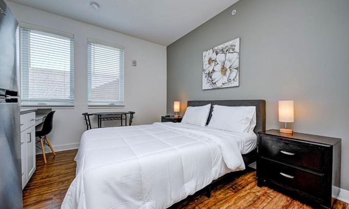 Fountain Square Apartment | Chic Modern Studio Apartment by Stay Gia