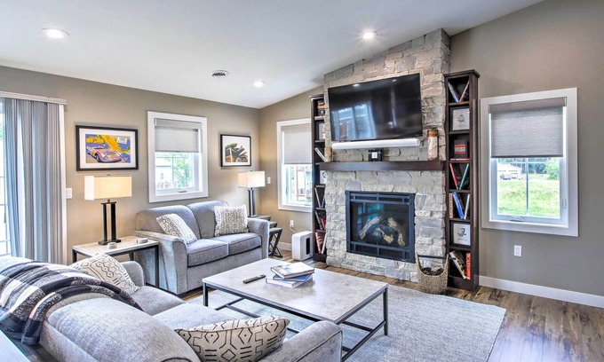Plymouth House | Chic Plymouth Townhome < 1 Mi to Road America