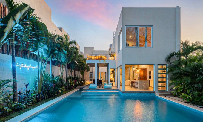 Tulum Villa | CieloAzul|HUGEPOOL|Security+Cleaner|5min to the beach |5BR/14-18PPL