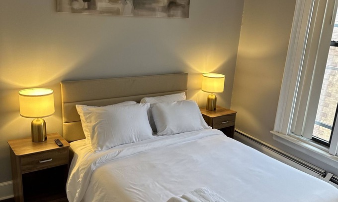Downtown Hartford Apartment | City lights and cozy nights await you in our Downtown Hartford accommodation!