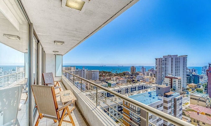 Vina del Mar Apartment | City & Sea 2D con Vista al Mar