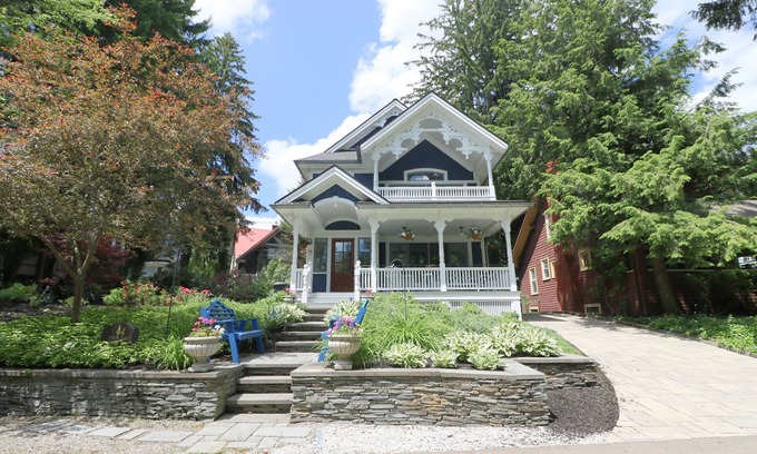Chautauqua House | Classic Chautauqua Victorian gingerbread charm beautifully appointed with countless modern amenities!
