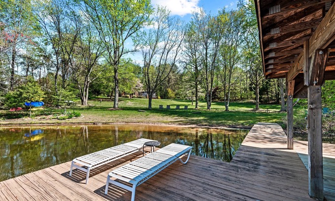 Bumpass House | Classic Lake Anna waterfront home! updated kitchen, hot tub, dock, and more!