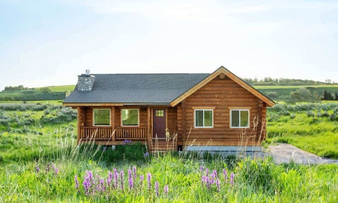 Tetonia Cabin | Classic Log Cabin, Epic Teton Views, & Pets OK!