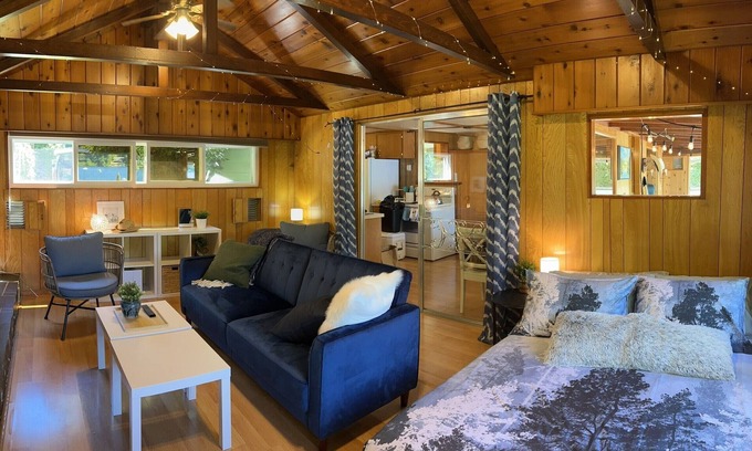 Shawnigan Lake Cabin | Classic Waterfront Cabin with RV at Shawnigan Lake