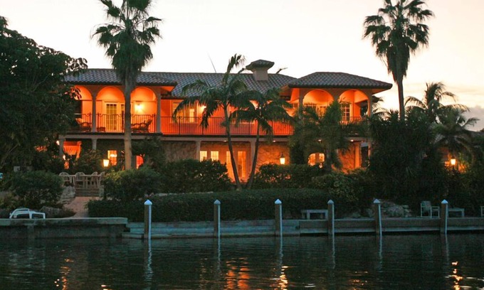 Marathon House | Classic Waterfront Estate in Beautiful Sombrero Beach - over 200' of dockspace .