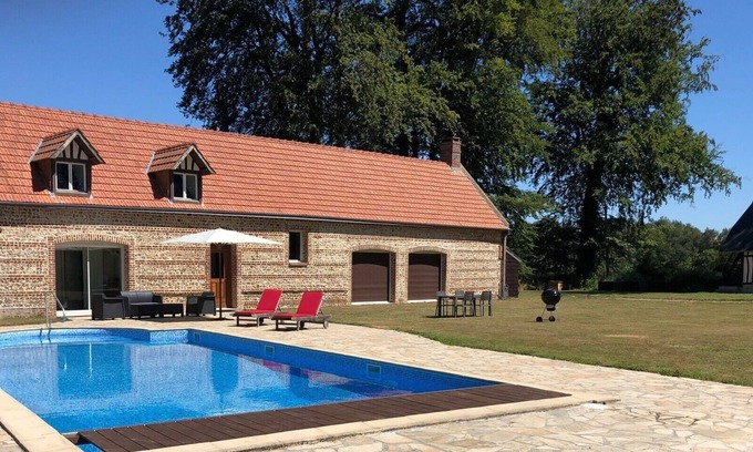 Ecrainville House | Clos Céleste - Campagne D'etretat - Piscine et spa - Chambre B