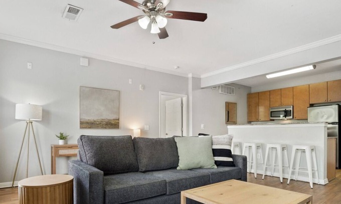 West Campus Apartment | Close to it All in West Campus 2BR w/Free Parking