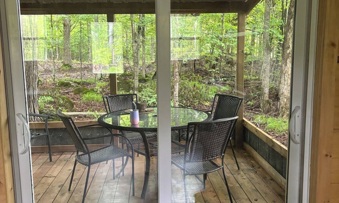 Centre Hastings Cabin | Close to the Heritage trail for ATVs & Sleds. Situated in a mature maple forest.