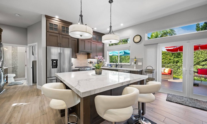 South Oceanside House | Coastal Escape | 2BR/2B | w/King En-suite + BalconyViews | Deck, FireTable + BBQ