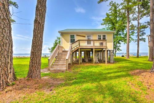 Hobucken House | Coastal Escape Bayfront Home with Dock and Views