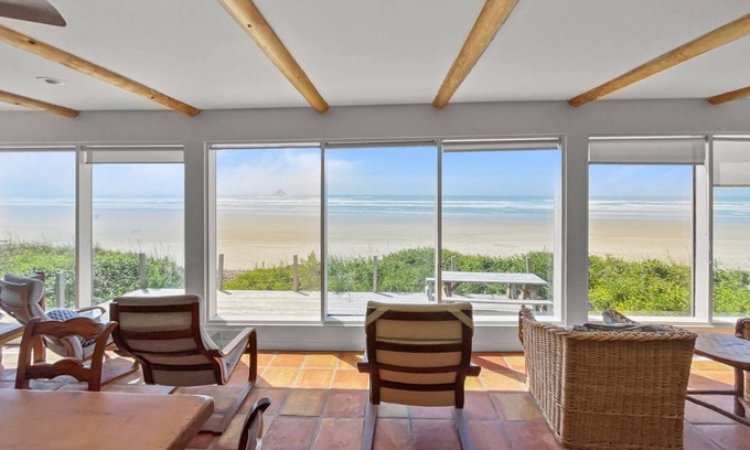 Arch Cape House | Coastal Escape with Stunning Views, Pet-Friendly Comfort, Hot Tub & Deck Just Steps to the Sand