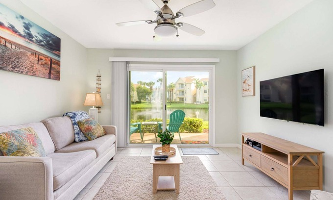 Ocean Side Village Apartment | Coastal2· Tranquil Pond Oasis Near Beach