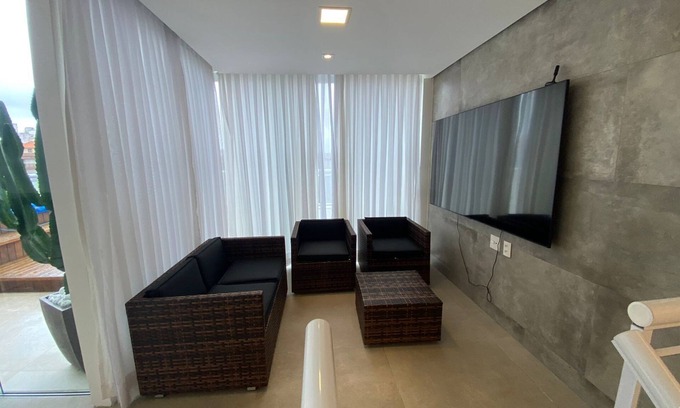 Passagem Apartment | Cobertura Luxo à 50m da Praia Forte Cabo Frio com spa Para 7 Pessoas