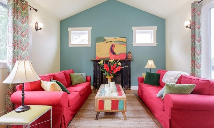 Columbia City House | Colorful Cottage Close to Lake Washington