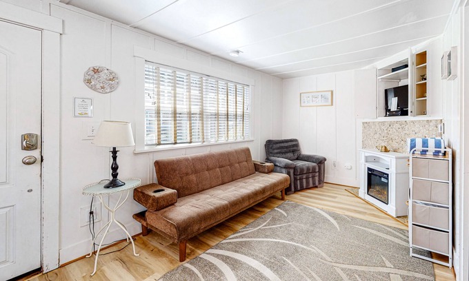 Downtown Cannon Beach Cottage | Colorful, Dog-Friendly Cottage with Free WiFi, Fireplace - Near Beach & Town