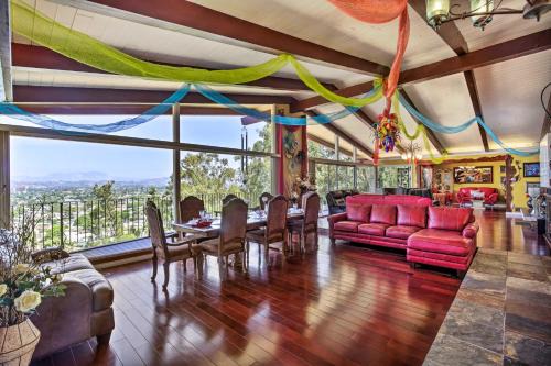 Mount Helix House | Colorful El Cajon Gem Deck, Garden and Valley Views