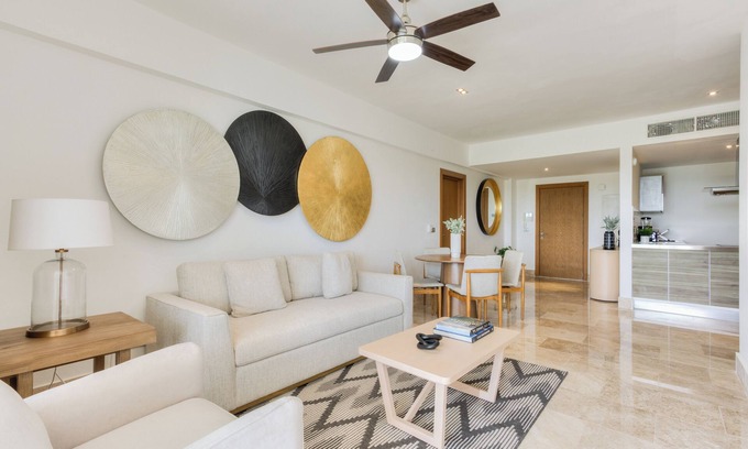 Playa Mujeres Condo | Comfortable 2-Bedroom Condo with AC and Direct Beach Club Entry
