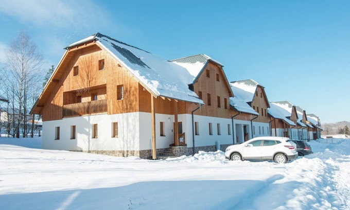 Nove Chalupy Apartment | Comfortable Apartment with Balcony, Storage and Parking