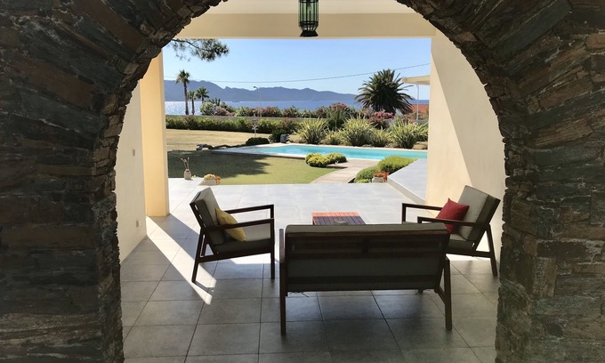 Saint-Florent Apartment | Comfortable independent apartment in seaside villa with swimming pool