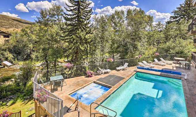 Eagle-Vail Condo | Comfy Avon Condo w/Pool + Eagle River Views!