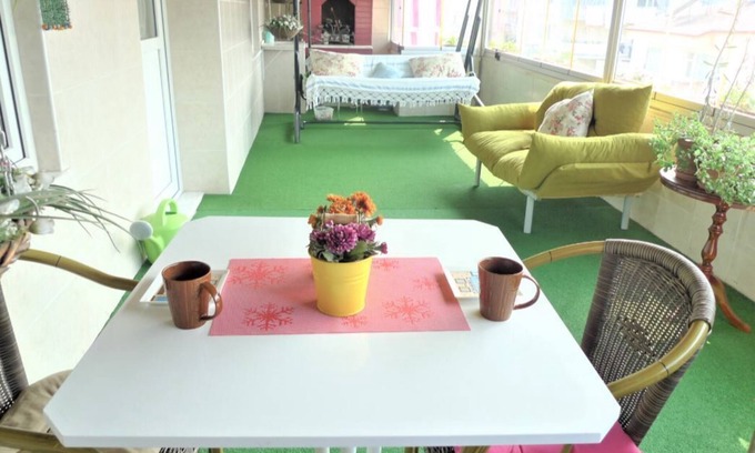 Merkezefendi Apartment | Comfy ROOF Flat &Terrace+1 A/C+4th FloornNO ELEVATOR
