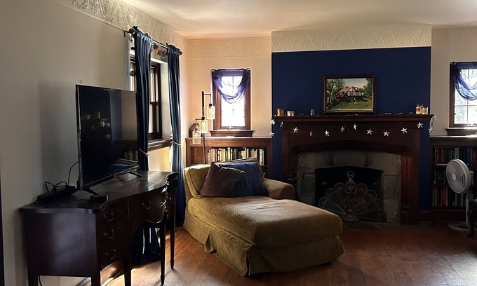 Drexel Hill House | Comfy Tudor in suburban setting, 5mi from Center City Philadelphia. Coffee bar!
