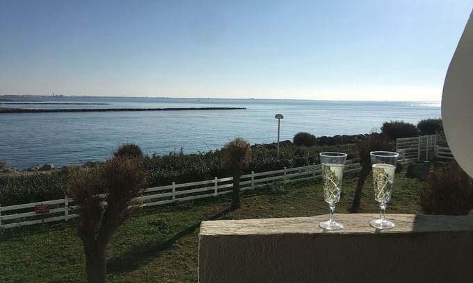 La Grande-Motte Apartment | Completely renovated apartment. Front row sea view