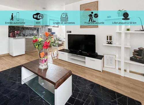 Bruay-la-Buissiere Apartment | Confort & calme à Bruay afin d'explorer le Nord