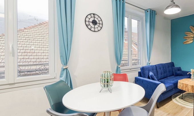 Allevard Apartment | Contemporary elegance near the spa.