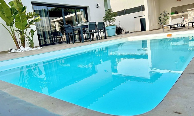 Latour-Bas-Elne Villa | Contemporary villa Sain-Cyprien/Latour Bas Elne 5' des Plages
