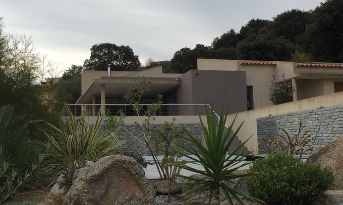 Algajola Villa | Contemporary villa, pool, sea view, near beach.