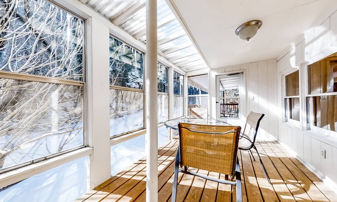 Drake Cabin | Convenient cabin right on the river w/partially enclosed deck, and gas grill