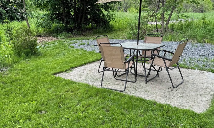 Schoharie RV Rental | Convenient Campsite W/fifth wheel camper, Creek Front.