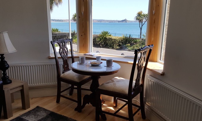 Chysauster Apartment | Cornish Sea Castle Views Fantastic Seafront Location at Channel View PZ Cornwall