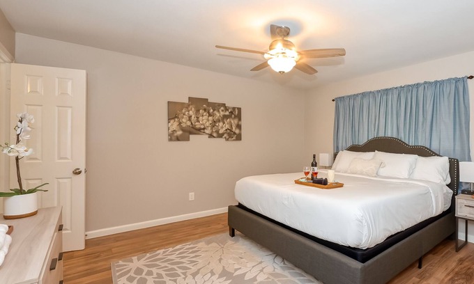 Spring Shadows House | Costa Fortune: Spring Branch 3BR | 2 King Beds | Covered Patio & Workspace