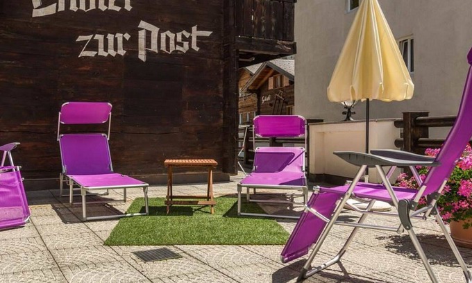 Saas Almagell Apartment | Cosy apartment for 4 people with WIFI, TV and balcony