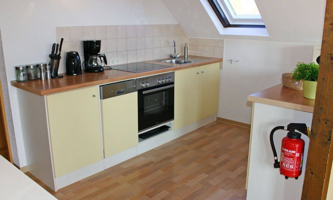 Feriendorf Frankenau House | Cosy apartment in villa for 5 guests with WIFI, TV, terrace and pets allowed