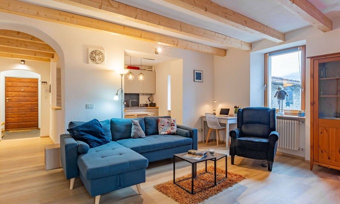 Tione di Trento Apartment | Cosy apartment for 6 people with WIFI, TV, balcony and pets allowed