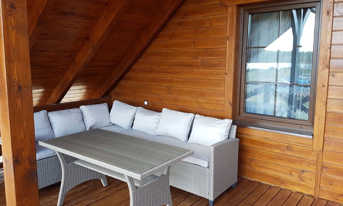 gmina Osiek House | Cosy Holiday Home in Skrzynia with Terrace