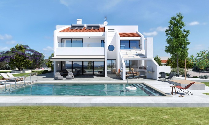 Kallithea Villa | Cosy Home, with heated 66m2 pool , friendly to disabled guests.