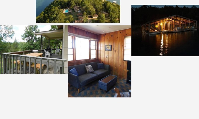 Mountain Home Cottage | Cottage #5 our old time pine cottage free slip in our 6 stall boat dock
