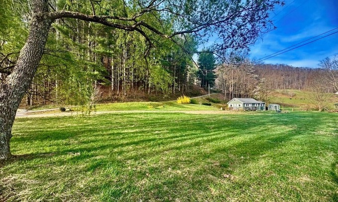 Burnsville Cottage | Cottage by the Creek, Fire Pit, Grill, 3 Mins to Town, WiFi, Pets Welcome!
