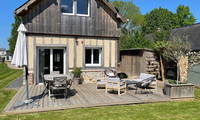 Boulleville Cottage | Cottage Large TERRACE, COMFORT, Countryside near HONFLEUR and BEACH
