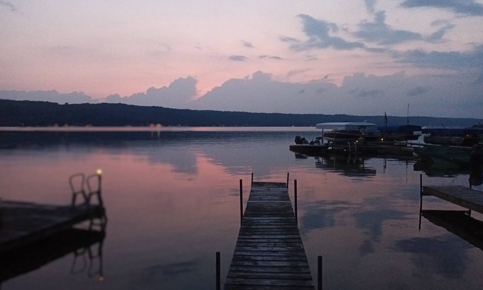 Conesus Cottage | Cottage on Conesus lake w private shared lake access/beach, fireplace & AC