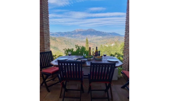 Guaro Cottage | Cottage "Sunny hillside casita in Guaro" with Mountain View, Pool, Terrace, A/C & Wi-Fi