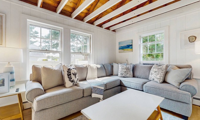 Cataumet House | Cottage with beautiful backyard & deck, walk to Hen's Cove Beach