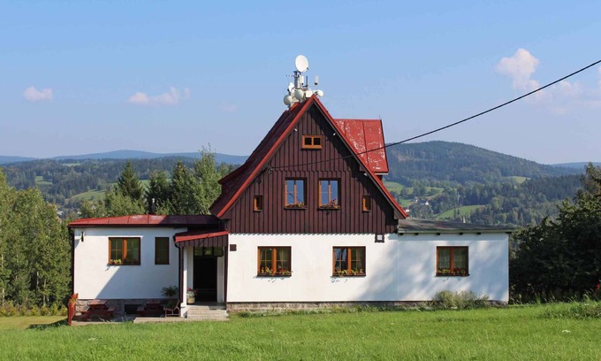 Nova Ves nad Nisou Cottage | Cottage with a view of the Jizera Mountains